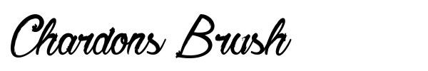 Chardons Brush font preview